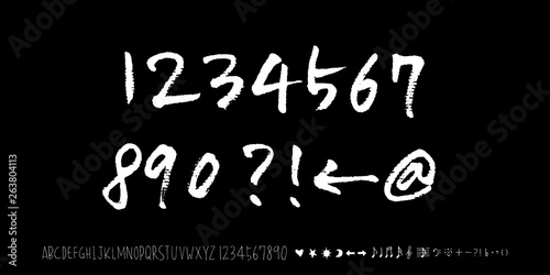 벡터 문자 / 손으로 쓴 글씨체