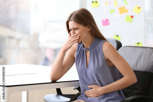 Pregnant woman suffering fr...