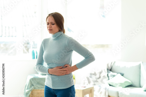 Young woman suffering from ...