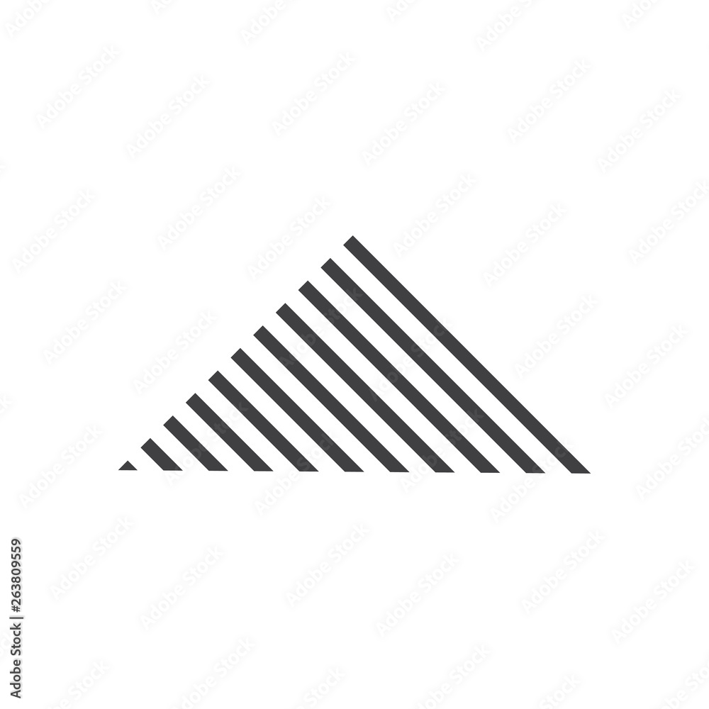 triangle stripes thin line mountain logo vector triangle stripes thin line mountain logo vector