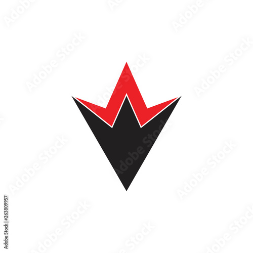 Free Download letter v simple geometric flame logo vector - GFXLoad