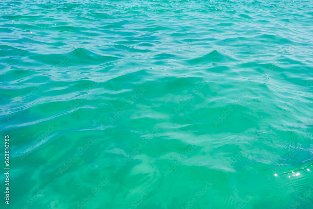 Surface of a ocean beach water in Phu Quoc Vietnam in daylight