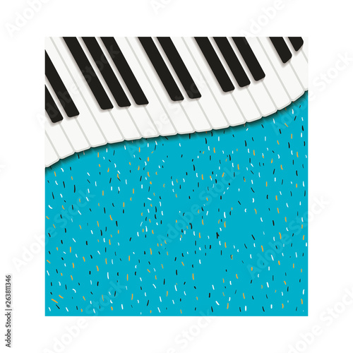 musical instrument pattern piano keyboard