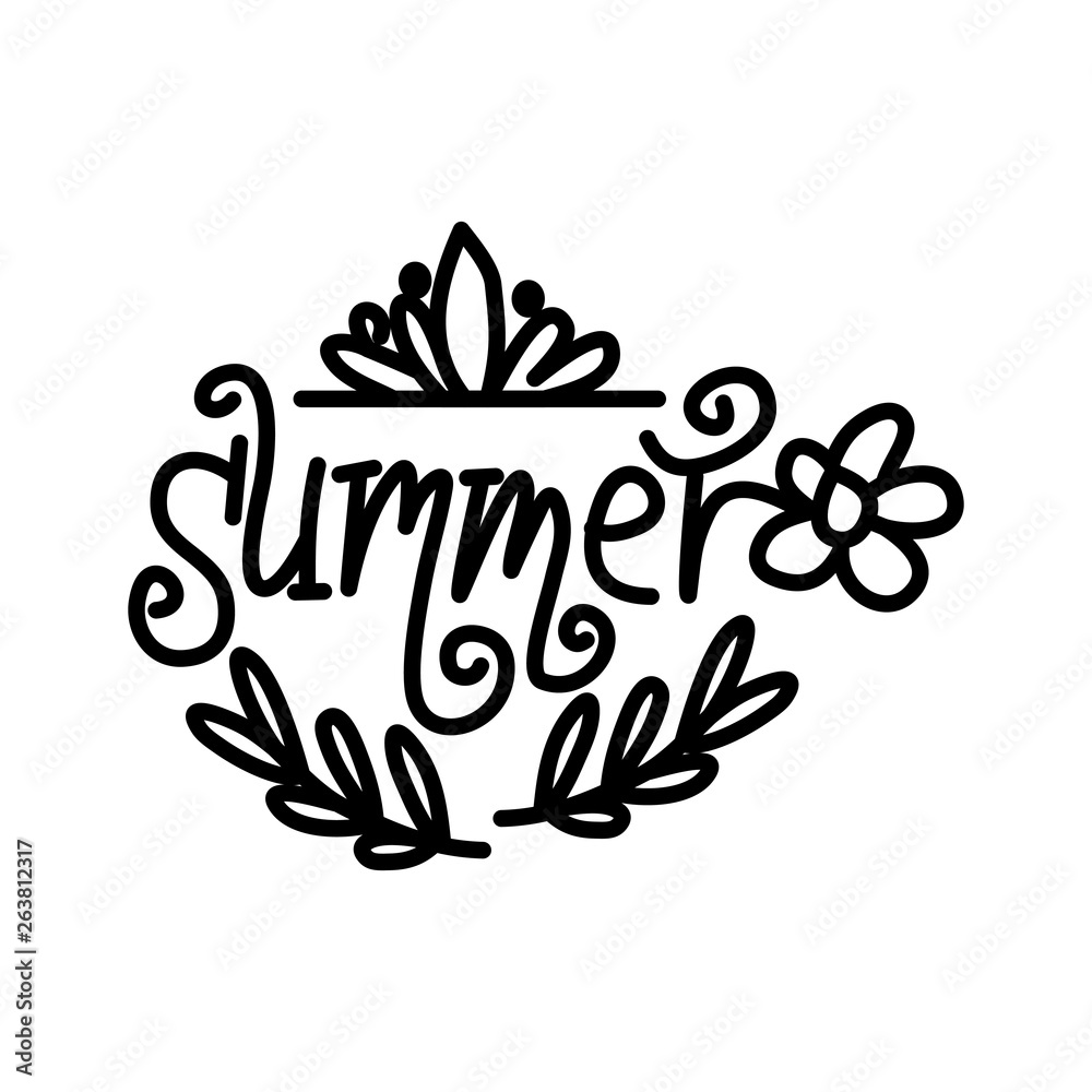 Hello Summer Script text Design Template Vector Hello Summer Script text Design Template Vector