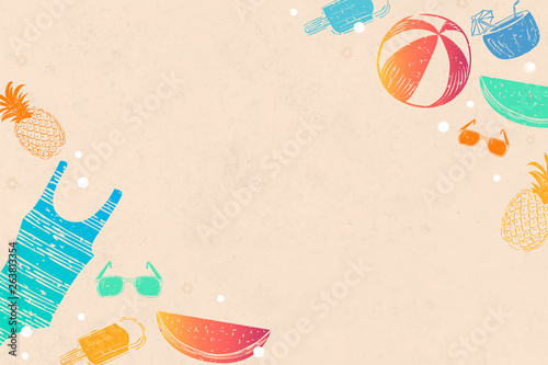 Orange summer background