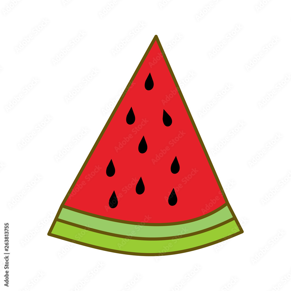Watermelon Fruit Template Vector Flat Watermelon Fruit Template Vector Flat