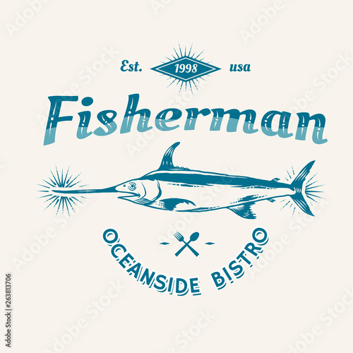 Vintage marine logo