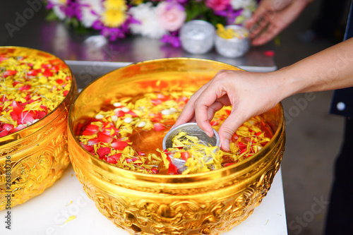 Songkran festival day in thailand