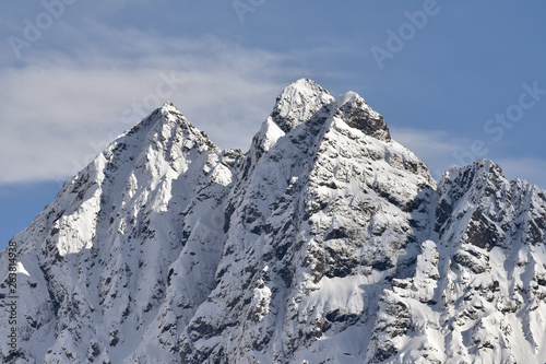 Alaska mountains in winter