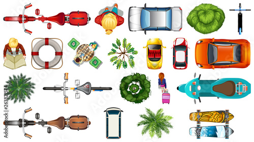 Set of decoration element