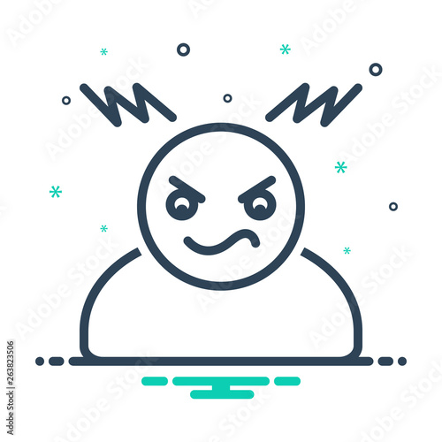 Mix line icon for hot