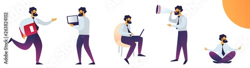 Work Stress and Mentality Vector Illustration.