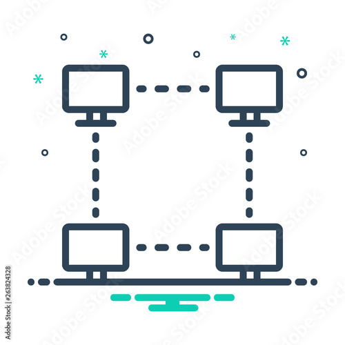 Mixline icon for peer to peer 