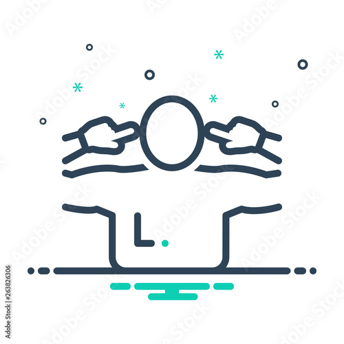 Mix line icon for stubborn 