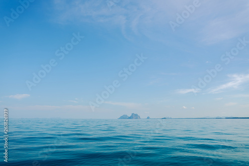 Blue sea And the island 