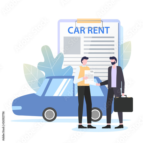 Businessman Rent Car Dealer Business Travel