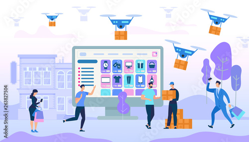 People Characters Shopping and Purchases