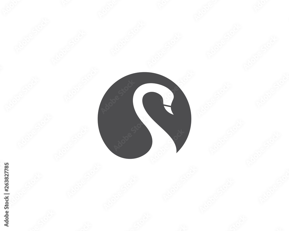 Swan logo Template vector Swan logo Template vector