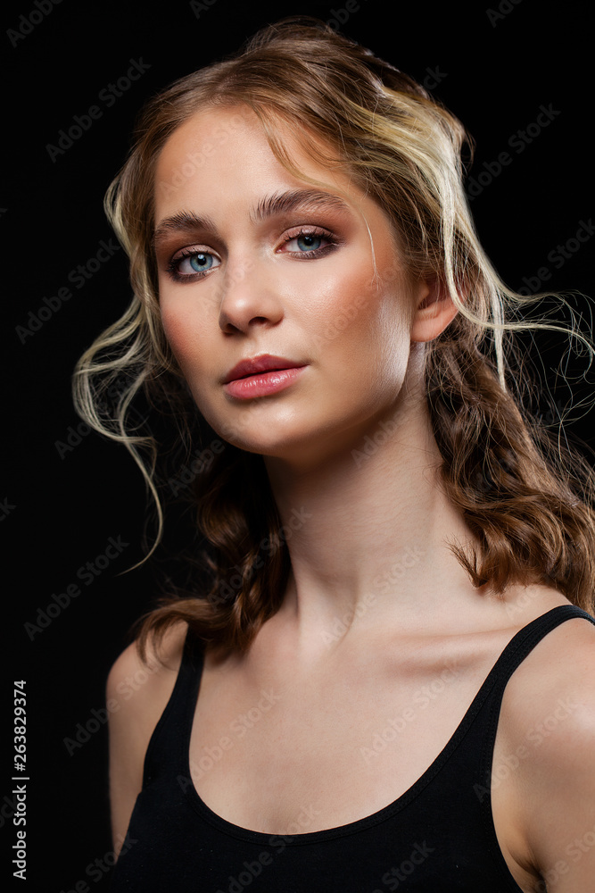 Make Up. Beautiful Blonde Woman Make Up. Beautiful Blonde Woman