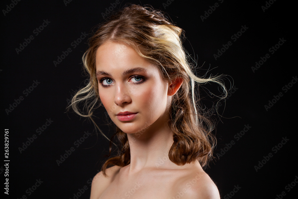 Make Up. Beautiful Blonde Woman Make Up. Beautiful Blonde Woman
