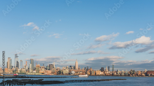 Skyline of midtown  Manhattan of New York City, viewed from New Jersey, USA © Mark Zhu