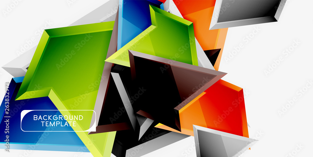 Bright colorful triangular poly 3d composition,abstract geometric background, minimal design, polygonal futuristic poster Bright colorful triangular poly 3d composition,abstract geometric background, minimal design, polygonal futuristic poster