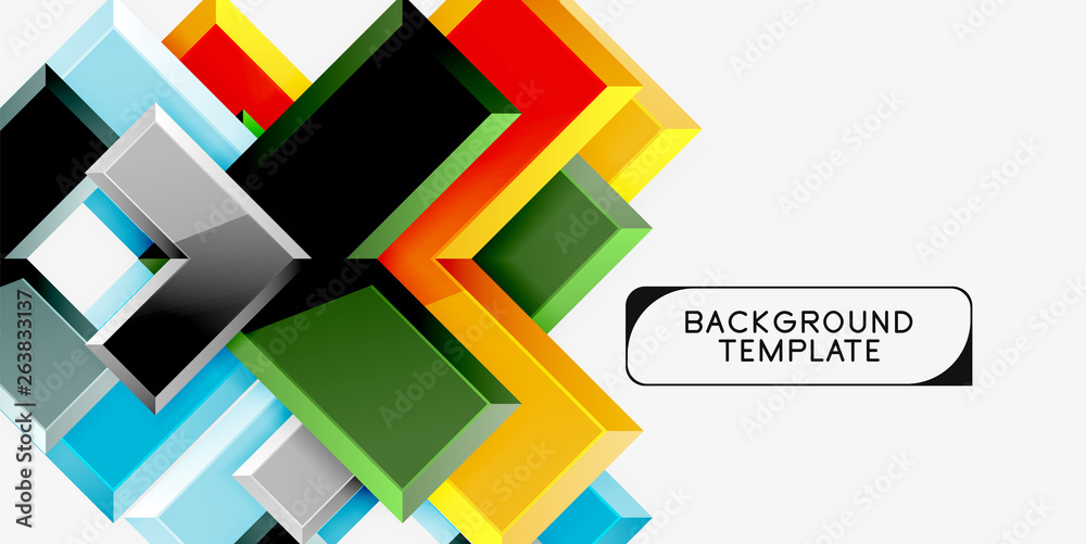 Glossy arrows geometric background Glossy arrows geometric background