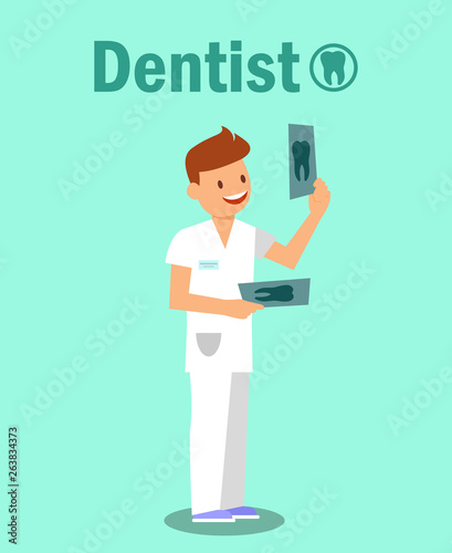 Dental Clinic, Stomatology Vector Banner Concept © Mykola