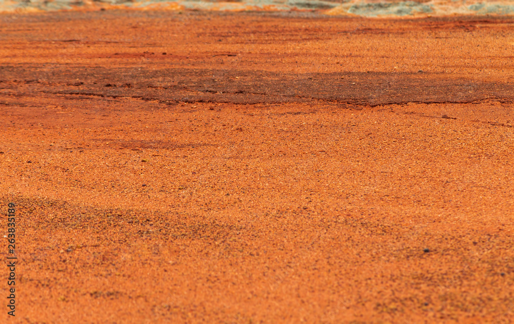 Naklejka premium Mars concept red planet exploration and other planets in our solar system looking for alien life.