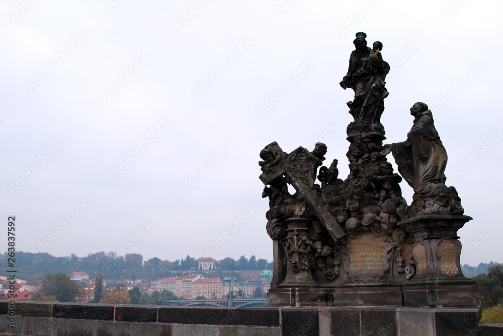 Obraz premium プラハ カレル橋の眺め