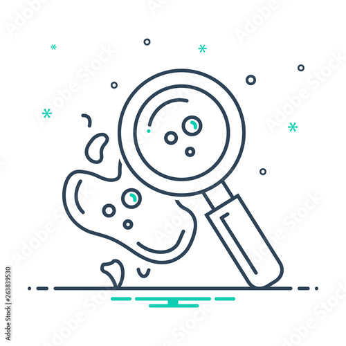 Mix line icon for hematology 