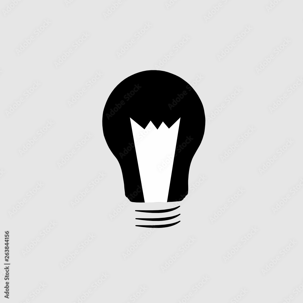 light bulb on white background light bulb on white background