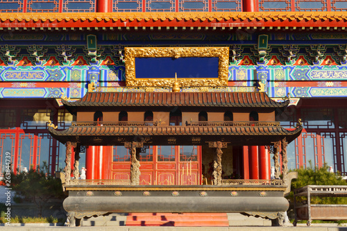 Китай, Яньцзи, буддийский храм Дунлайсы. China, Yanji, Buddhist temple Danlisa.
