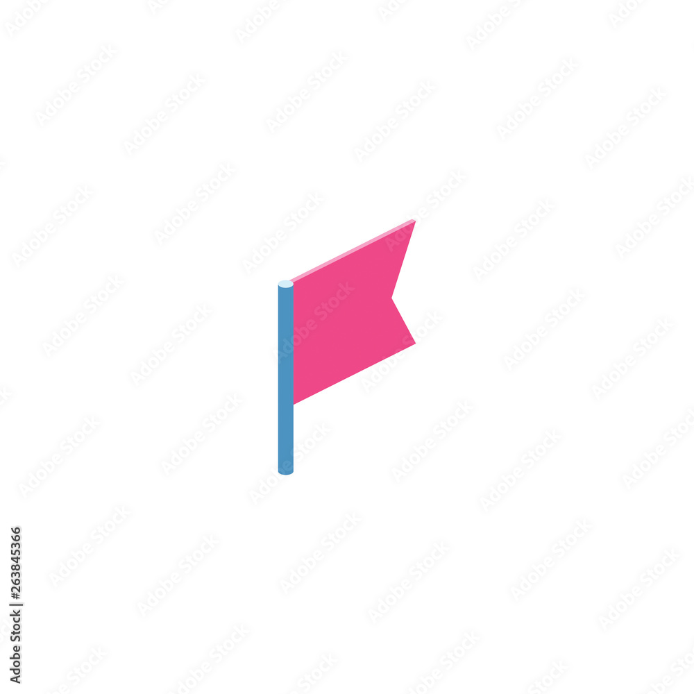 Flag 3d isometric icon symbol. Creative illustration idea. Flag 3d isometric icon symbol. Creative illustration idea.