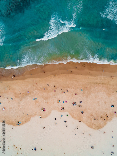 Canvastavla Bird's Eye View of Bondi Beach, Sydney, Australia