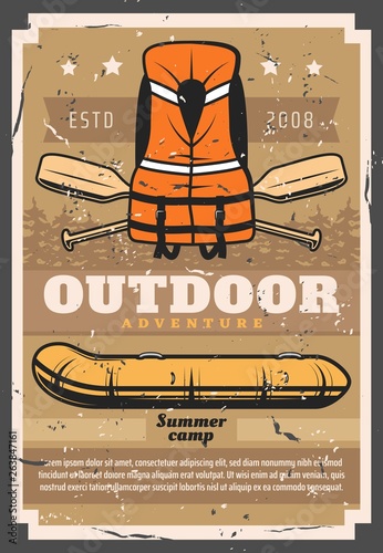 River raft boat recreation sport adventure