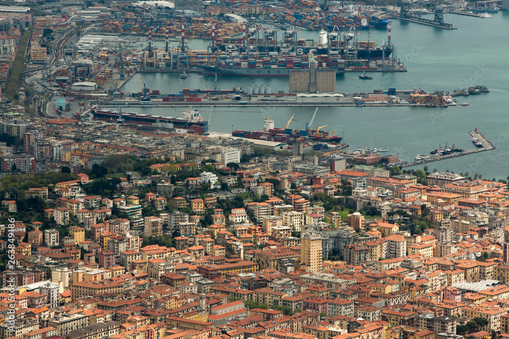 View of La Spezia Liguria Italy