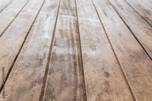 Old brown pine wood plank texture background natural with pattern for interior design.
