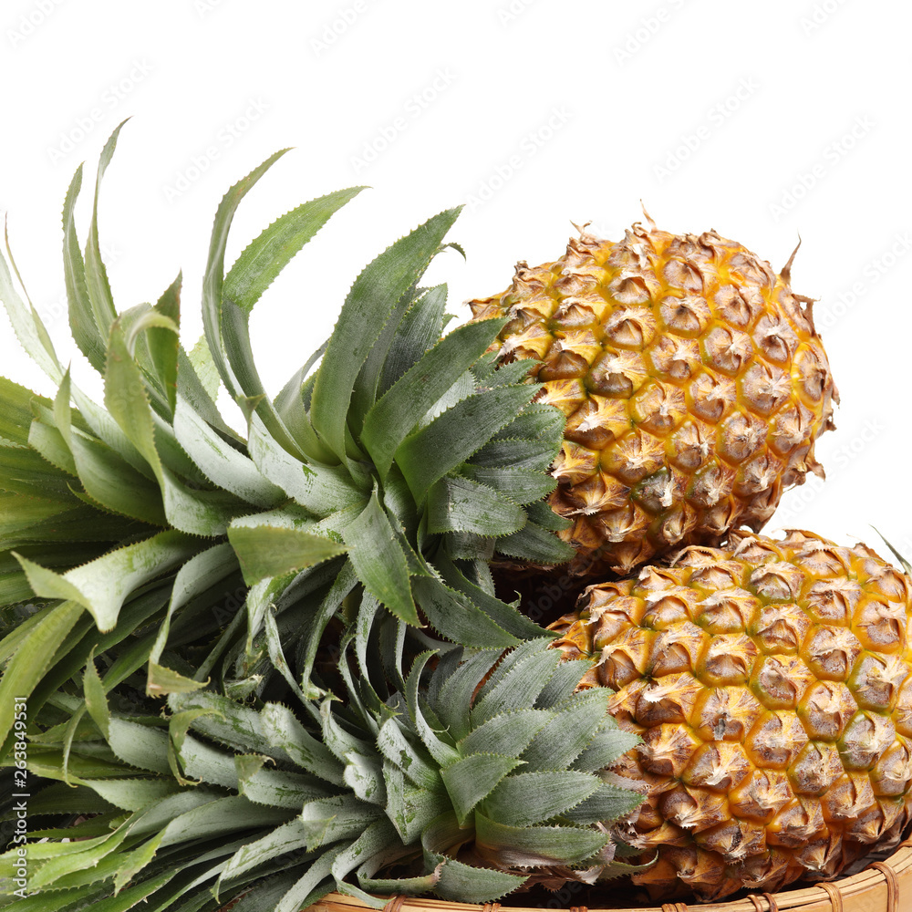 Fototapeta premium Pineapple on white background 