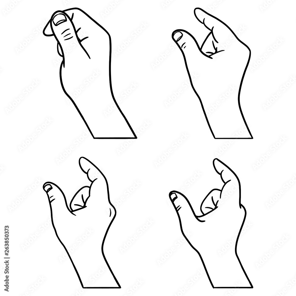 Spread your hand. Hand grab icon.