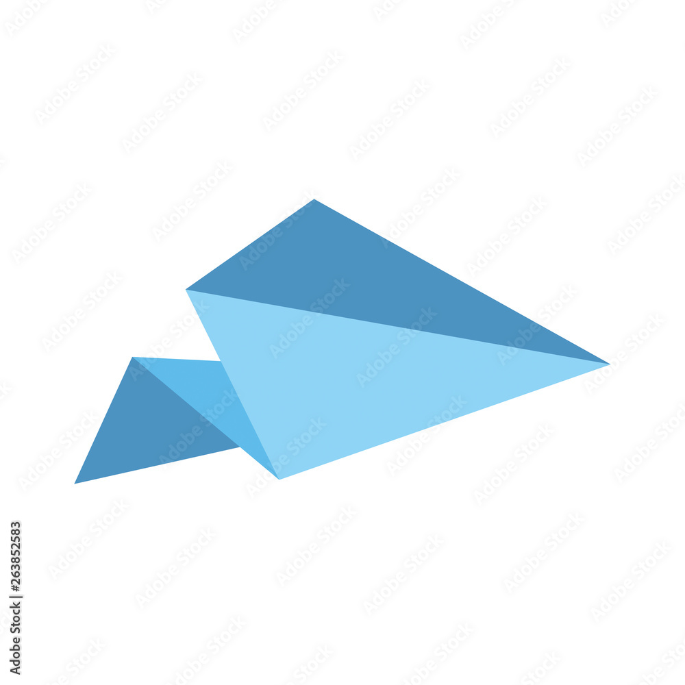 Paper plane vector icon isometric pink and blue color minimalism illustrate Paper plane vector icon isometric pink and blue color minimalism illustrate