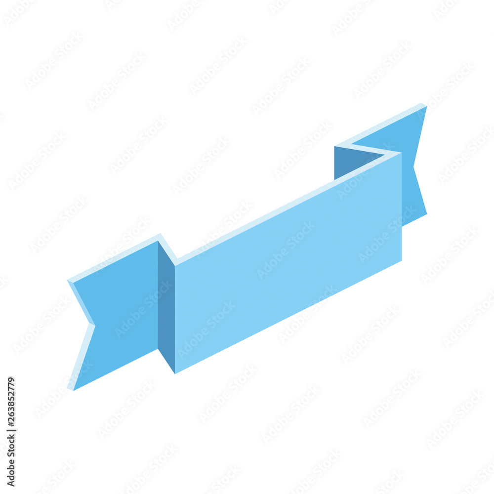 Ribbon 3d vector icon isometric pink and blue colors minimalism illustrate Ribbon 3d vector icon isometric pink and blue colors minimalism illustrate