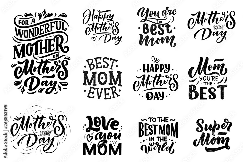 Premium Vector  You are my best mom mothers day typography quotes