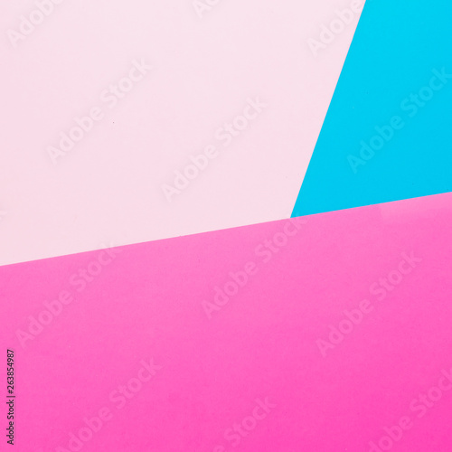 Blue and pink texture background. Flat lay. Top view