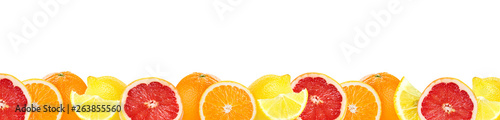 Collage of mixed citrus fruits