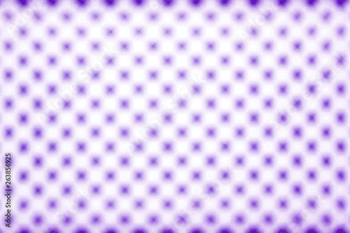 futuristic simple background: Light penetrating through symmetrical holes, defocusing, blurring, bokeh, toning purple color