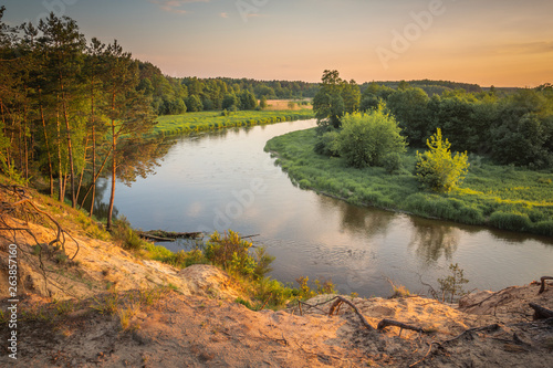 Pilica river near Sulejow, Lodzkie, Poland