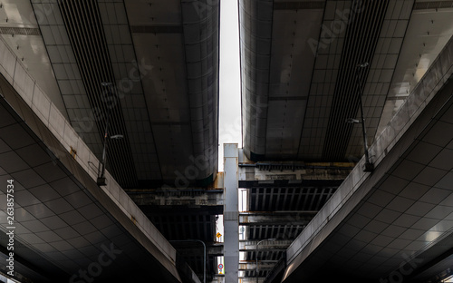 under the highway in Osaka 