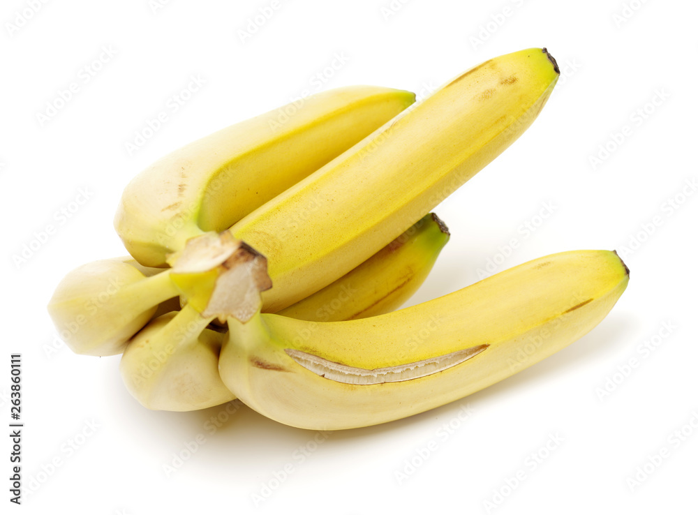 Fresh ripe bananas on white background Fresh ripe bananas on white background