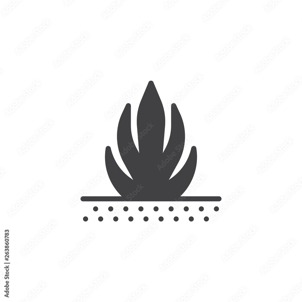 Sand desert pant vector icon. filled flat sign for mobile concept and web design. Exotic plant leaves glyph icon. Outdoors symbol, logo illustration. Pixel perfect vector graphics Sand desert pant vector icon. filled flat sign for mobile concept and web design. Exotic plant leaves glyph icon. Outdoors symbol, logo illustration. Pixel perfect vector graphics